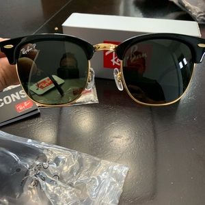 New Polarized Rayban Clubmaster Sunglasses RB3016